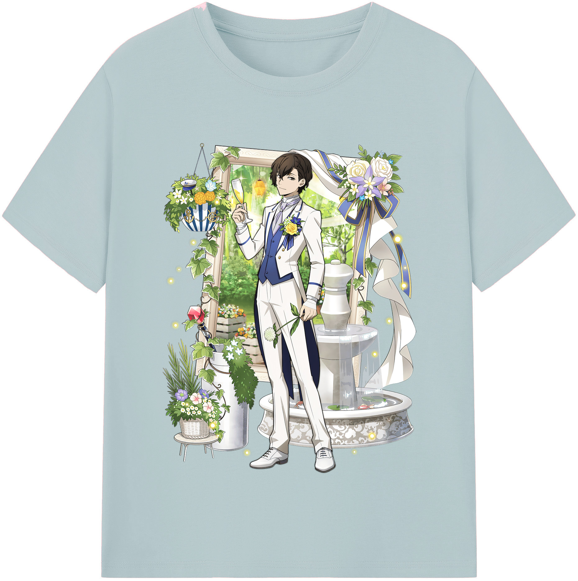 （画像用） 文豪ストレイドッグス Bungo Stray Dogs 綿100％半袖Tシャツ（フロントプリント）